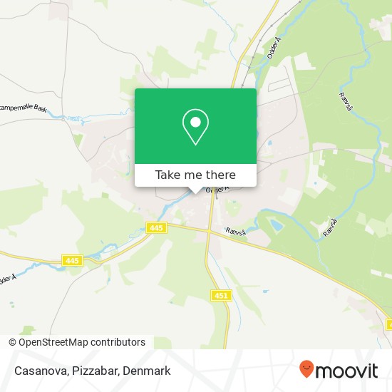Casanova, Pizzabar map