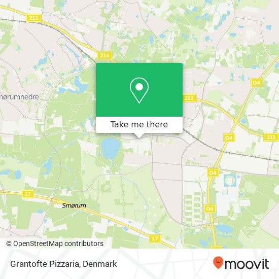 Grantofte Pizzaria map