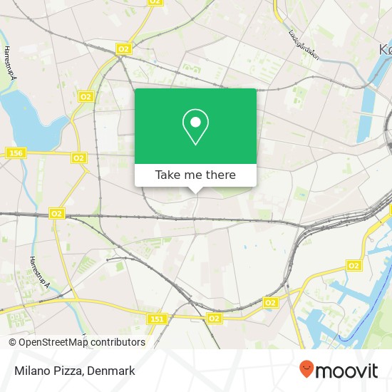 Milano Pizza map