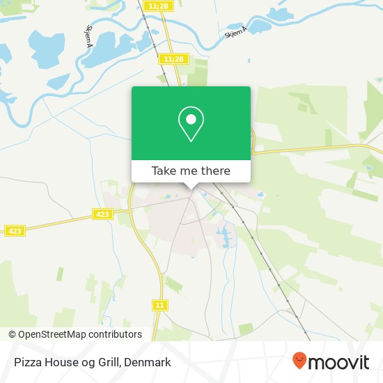 Pizza House og Grill map