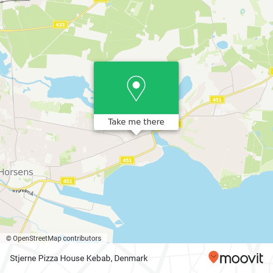 Stjerne Pizza House Kebab map