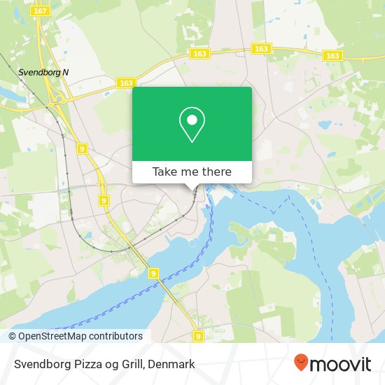 Svendborg Pizza og Grill map
