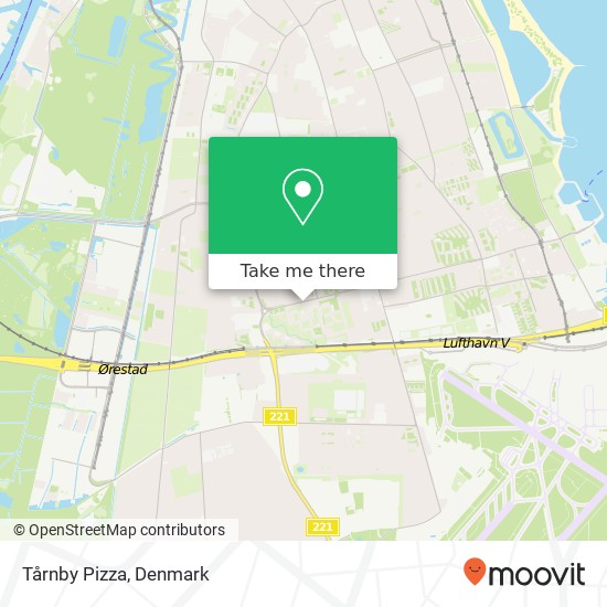 Tårnby Pizza map