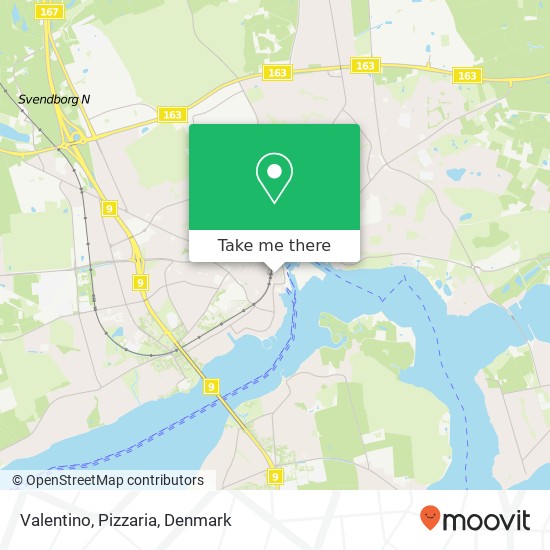 Valentino, Pizzaria map