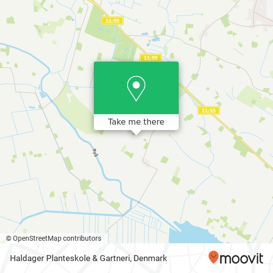 Haldager Planteskole & Gartneri map