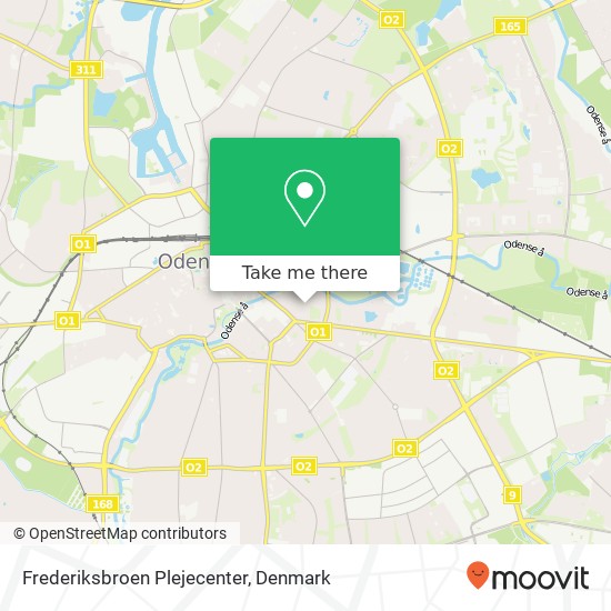 Frederiksbroen Plejecenter map