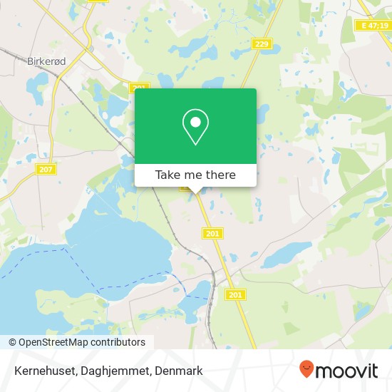 Kernehuset, Daghjemmet map