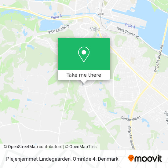 Plejehjemmet Lindegaarden, Område 4 map