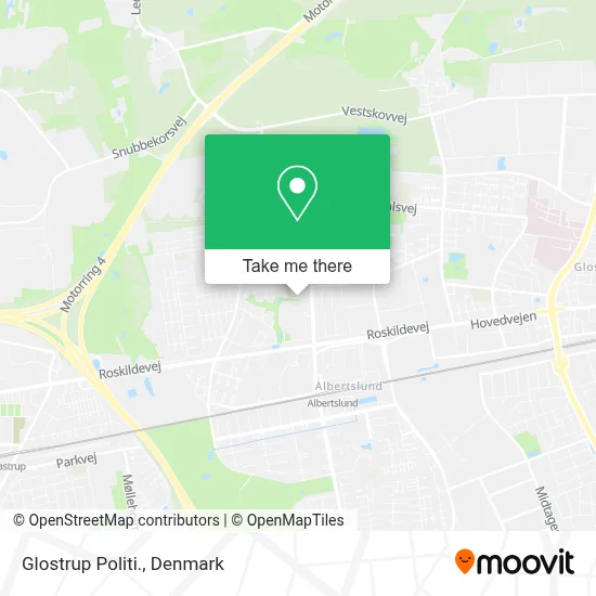 Glostrup Politi. map