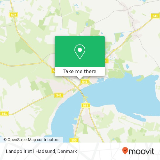 Landpolitiet i Hadsund map