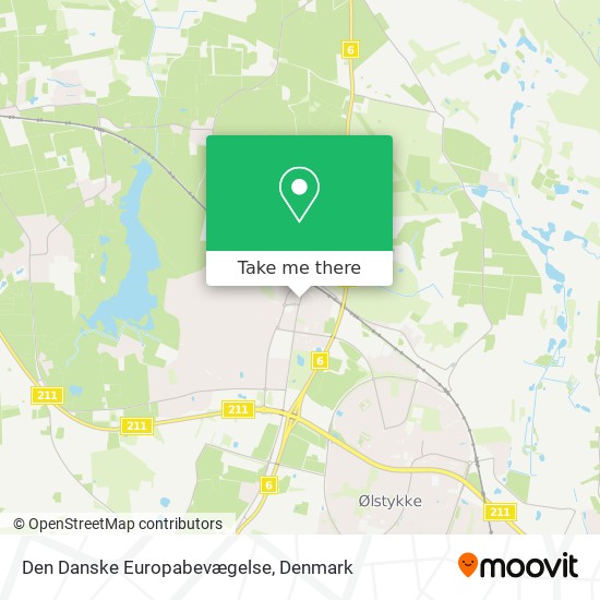 Den Danske Europabevægelse map