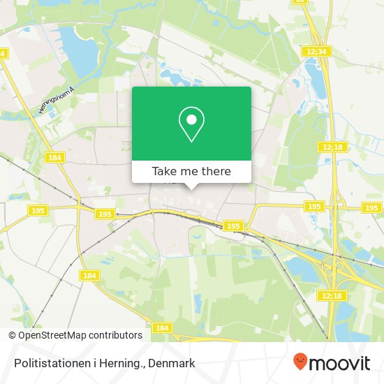 Politistationen i Herning. map