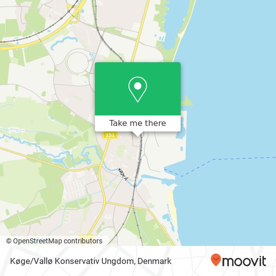 Køge/Vallø Konservativ Ungdom map