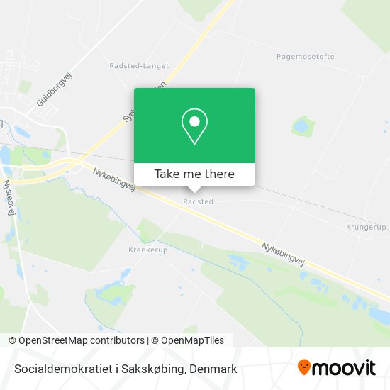 Socialdemokratiet i Sakskøbing map