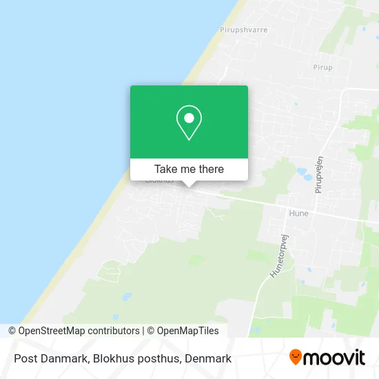 Post Danmark, Blokhus posthus map