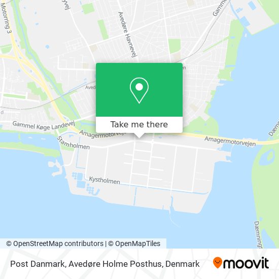 Post Danmark, Avedøre Holme Posthus map