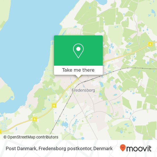 Post Danmark, Fredensborg postkontor map