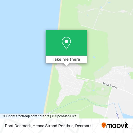 Post Danmark, Henne Strand Posthus map