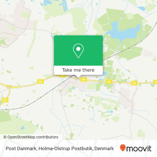 Post Danmark, Holme-Olstrup Postbutik map