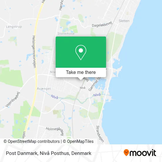 Post Danmark, Nivå Posthus map