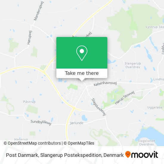 Post Danmark, Slangerup Postekspedition map