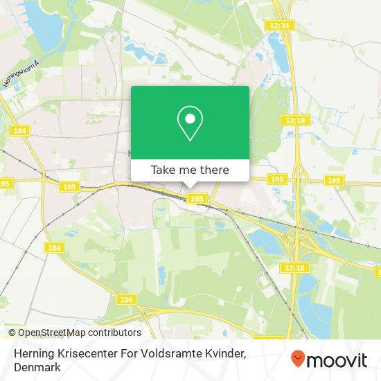 Herning Krisecenter For Voldsramte Kvinder map