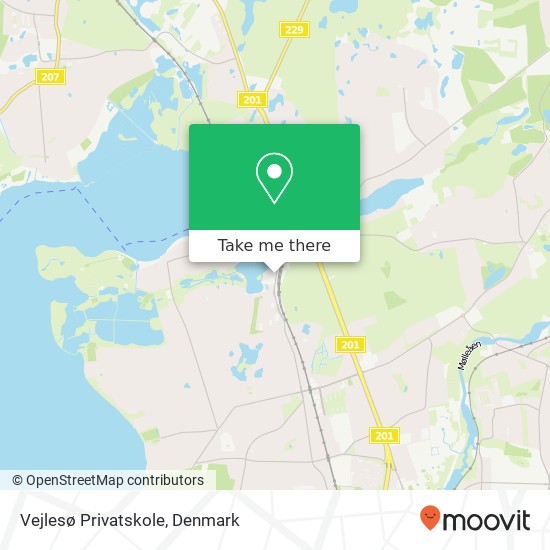 Vejlesø Privatskole map