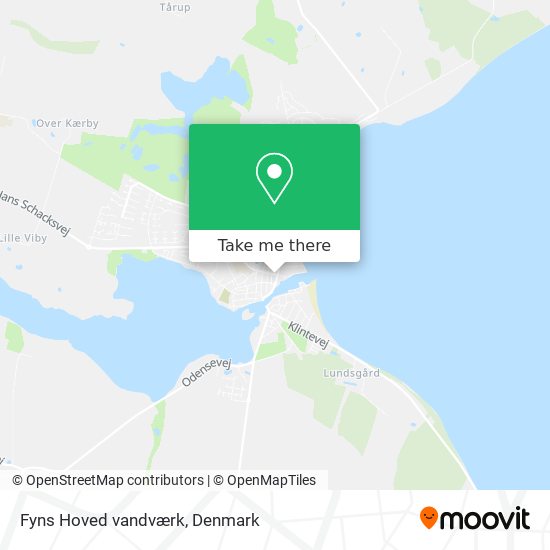 Fyns Hoved vandværk map