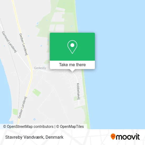 Stavreby Vandværk map