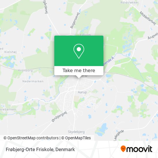 Frøbjerg-Orte Friskole map