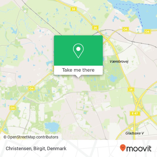 Christensen, Birgit map