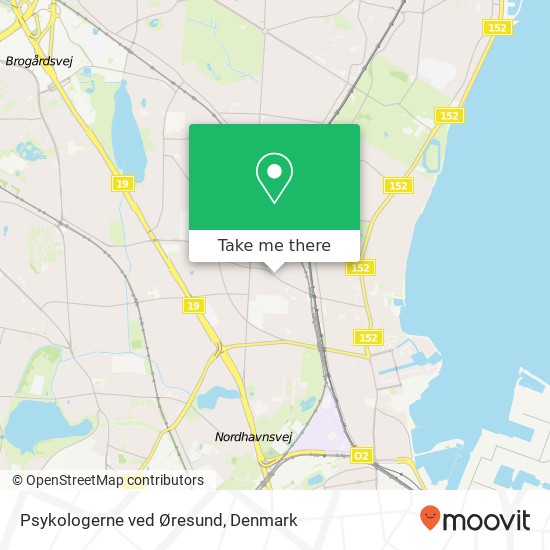 Psykologerne ved Øresund map