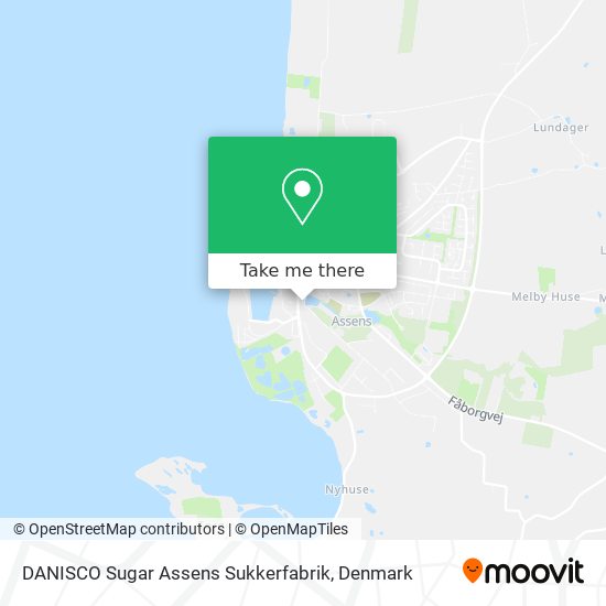 DANISCO Sugar Assens Sukkerfabrik map