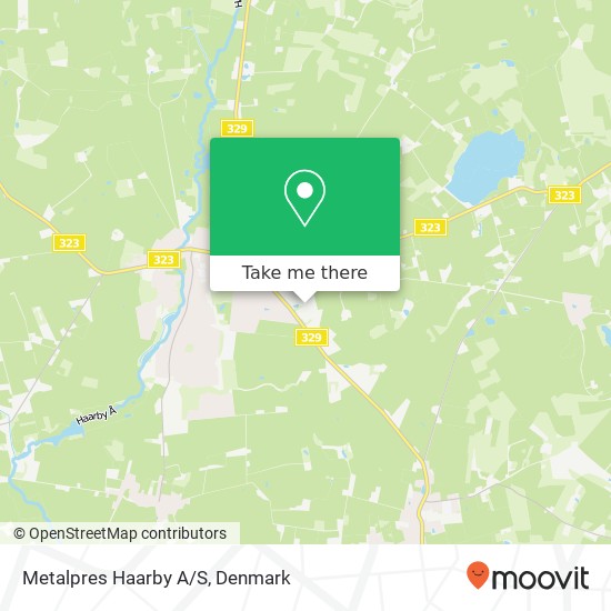 Metalpres Haarby A/S map
