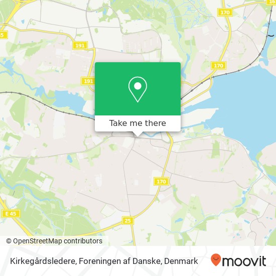 Kirkegårdsledere, Foreningen af Danske map