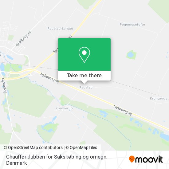 Chaufførklubben for Sakskøbing og omegn map