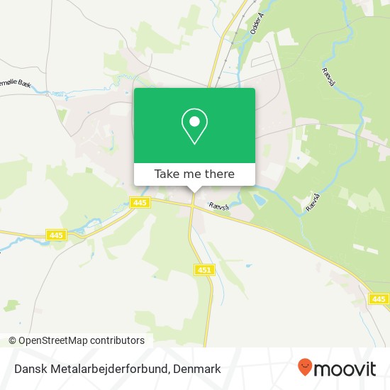 Dansk Metalarbejderforbund map