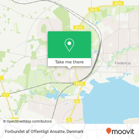 Forbundet af Offentligt Ansatte map