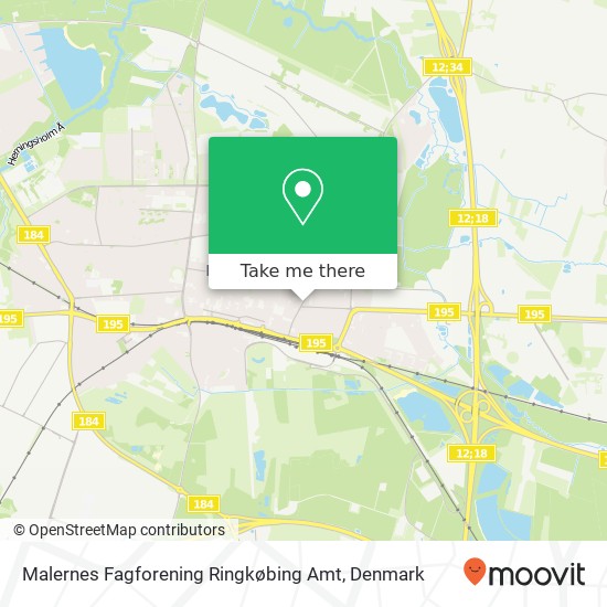 Malernes Fagforening Ringkøbing Amt map