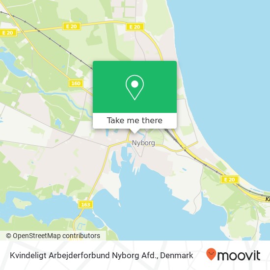 Kvindeligt Arbejderforbund Nyborg Afd. map