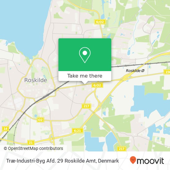 Træ-Industri-Byg Afd. 29 Roskilde Amt map