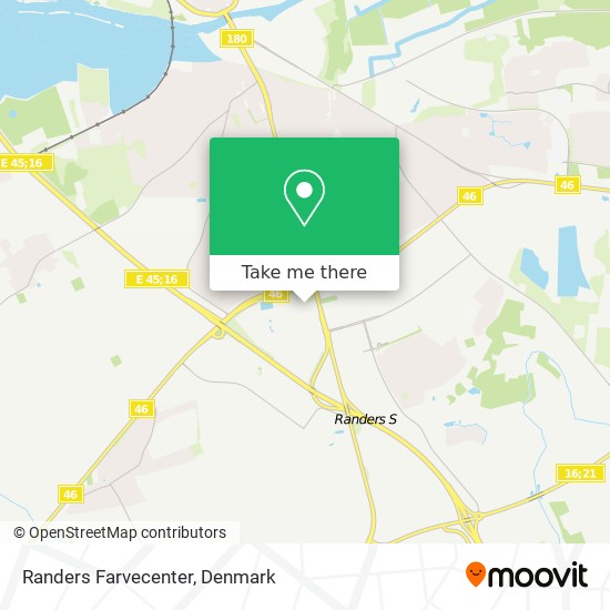 Randers Farvecenter map