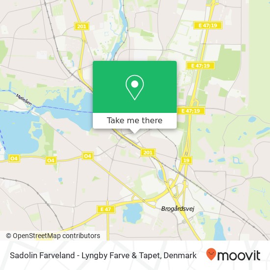 Sadolin Farveland - Lyngby Farve & Tapet map