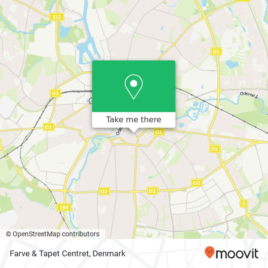 Farve & Tapet Centret map