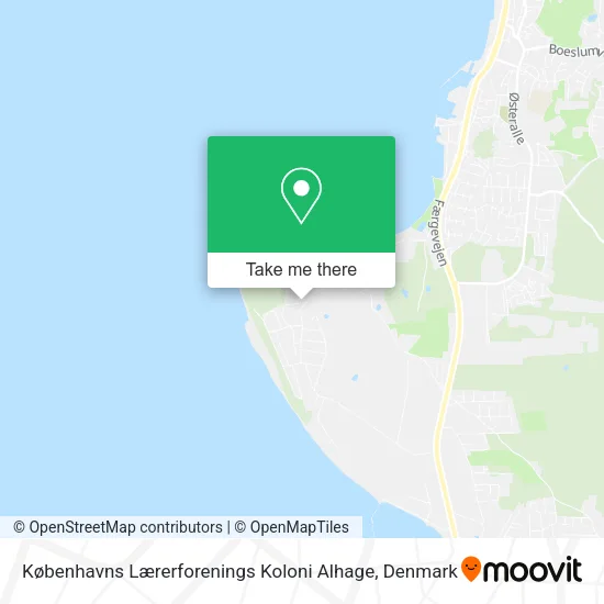 Københavns Lærerforenings Koloni Alhage map