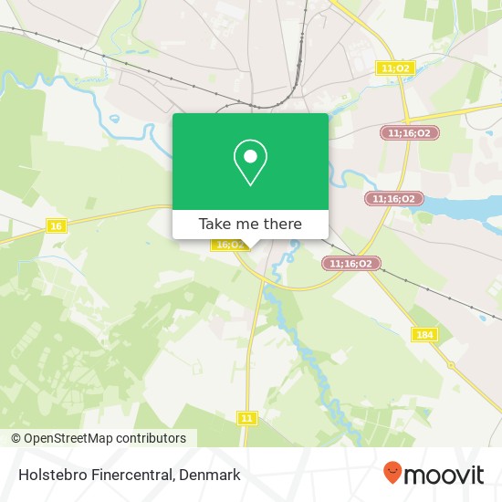 Holstebro Finercentral map