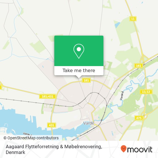 Aagaard Flytteforretning & Møbelrenovering map