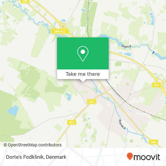 Dorte's Fodklinik map