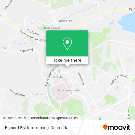 Elgaard Flytteforretning map