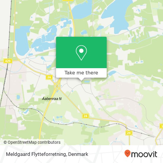 Meldgaard Flytteforretning map